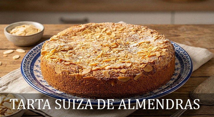 TARTA SUIZA DE ALMENDRAS